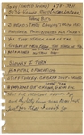 Moe Howard Lot of Handwritten Notes, Signed Once -- Jokes, Phone #'s, Speech Notes, Etc. on 3 Paper Fragments: 4'' x 5.75'' Envelope, 3'' x 4.75'' Paper & 8.5'' x 5.5'' Paper -- Good to Very Good